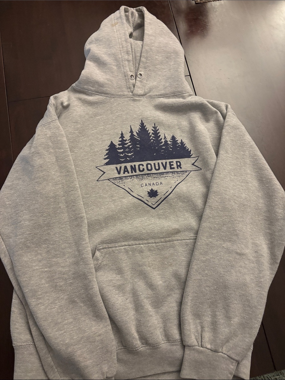 Vancouver Graphic Hooded Sweatshirt - Grey